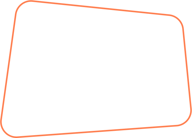 A minimalist orange zigzag line on a black background.